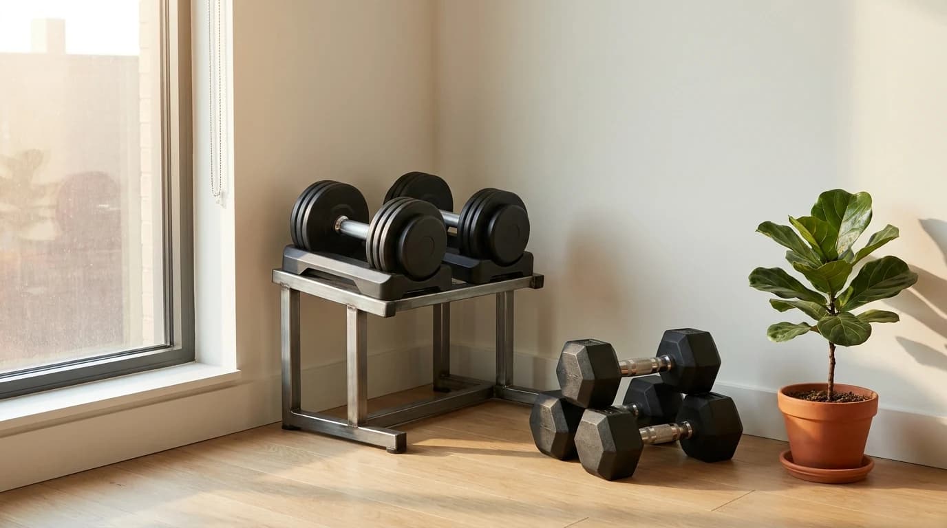 Adjustable vs Fixed Dumbbells for a Small Home Gym