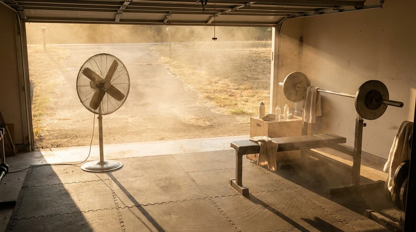 Is Your Garage Gym Too Hot to Train In Safely?
