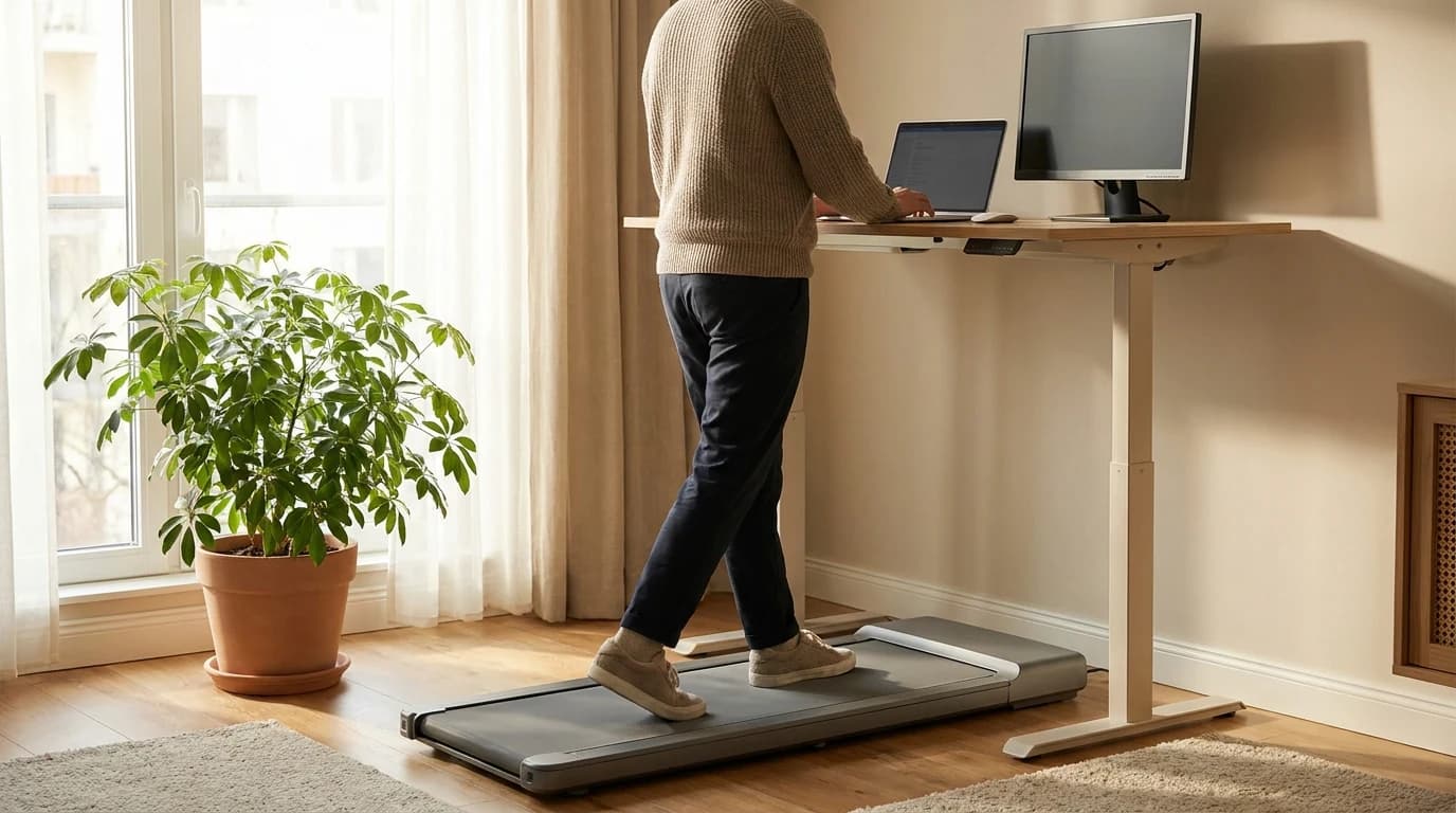 Walking Pad + Standing Desk: Speeds That Don't Wreck Work
