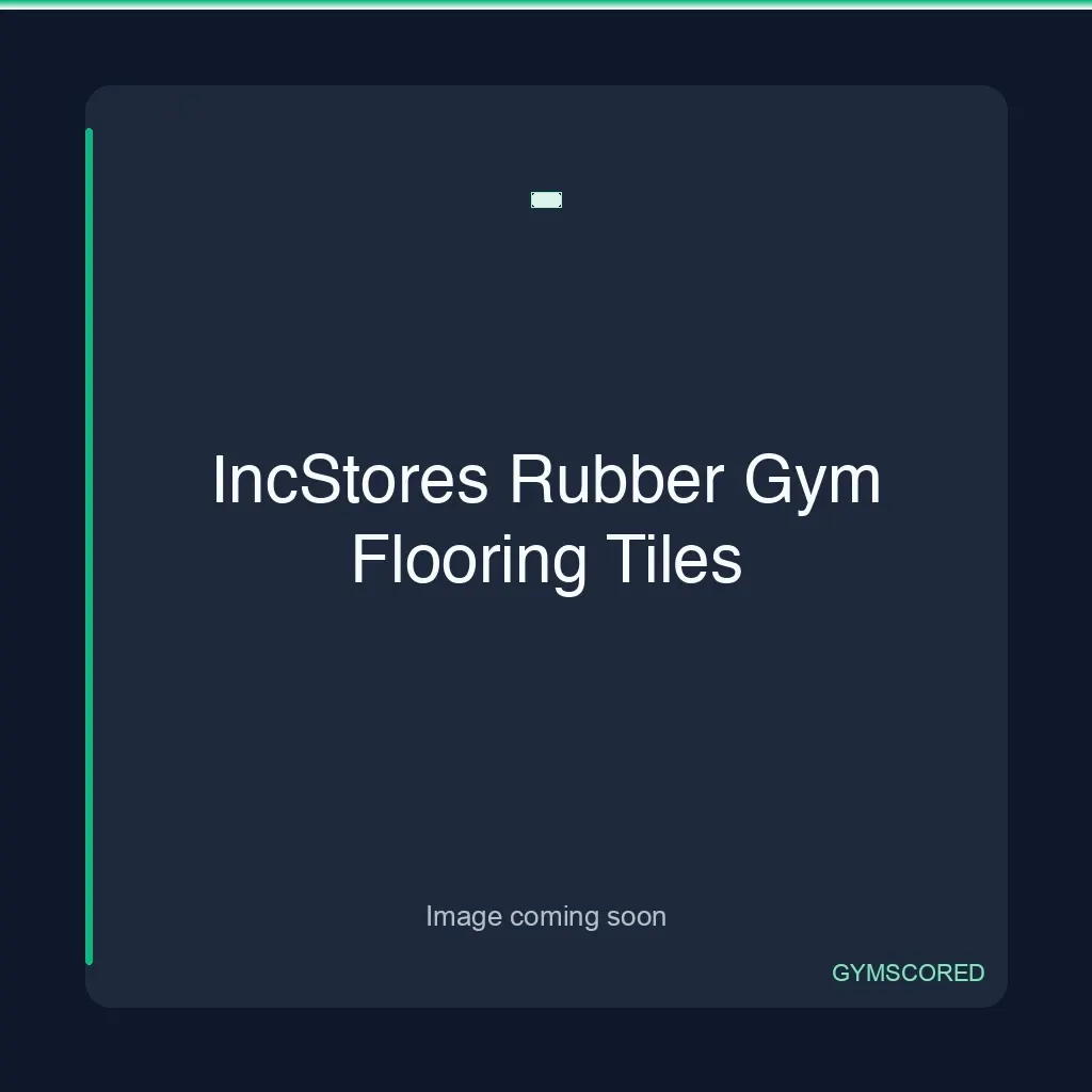 IncStores Rubber Gym Flooring Tiles